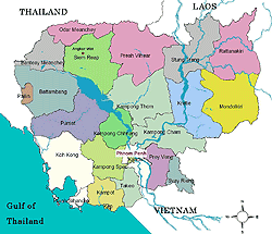 Small Cambodia Map