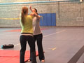 WHM committee members give a class on self defense