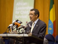 Ethiopia's Minister of Foreign Affairs Dr. Tedros Adhanom opens the African Leadership for Child Survival meeting in Addis Ababa, Ethiopia. Photo credit: UNICEF