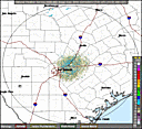 Local Radar for Austin/San Antonio, TX - Click to enlarge