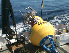 Buoy deployment onboard the R/V Point Sur