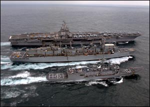 USNS Supply, USS Taylor and USS Enterprise