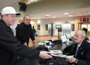 Concierge Volunteers assist Veterans with locating much needed resources.