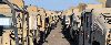 Vehicles from 2nd ABCT wait to be loaded onto railcars Jan. 23 for movement to NTC, Fort Irwin, Calif. The “Dagger” Brigade will be conducting a decisive-action rotation at the center prior to becoming a regionally-aligned brigade with U.S. AFRICOM.  Photo by: Sgt. Daniel Stoutamire, 2ND ABCT.