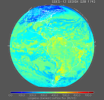 Sample GOES Surface and Insolation Product - Longwave downward surface flux Image