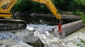 Henniker Dam removal in New Hampshire