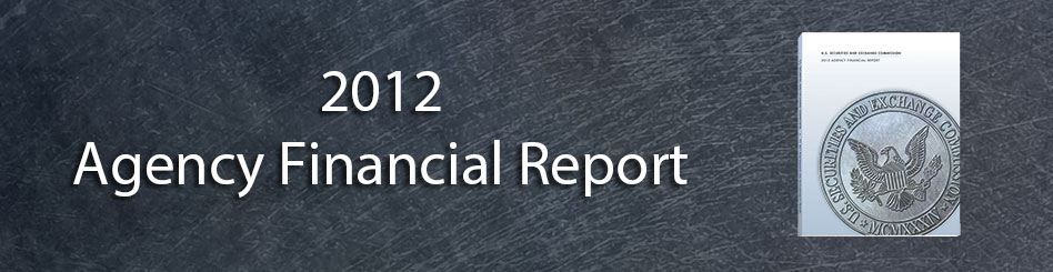 SEC Agency Financial Report 2012