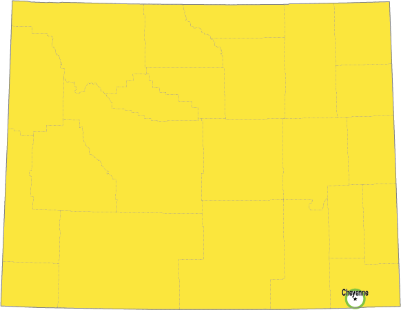 Small Wyoming Regulatory Map