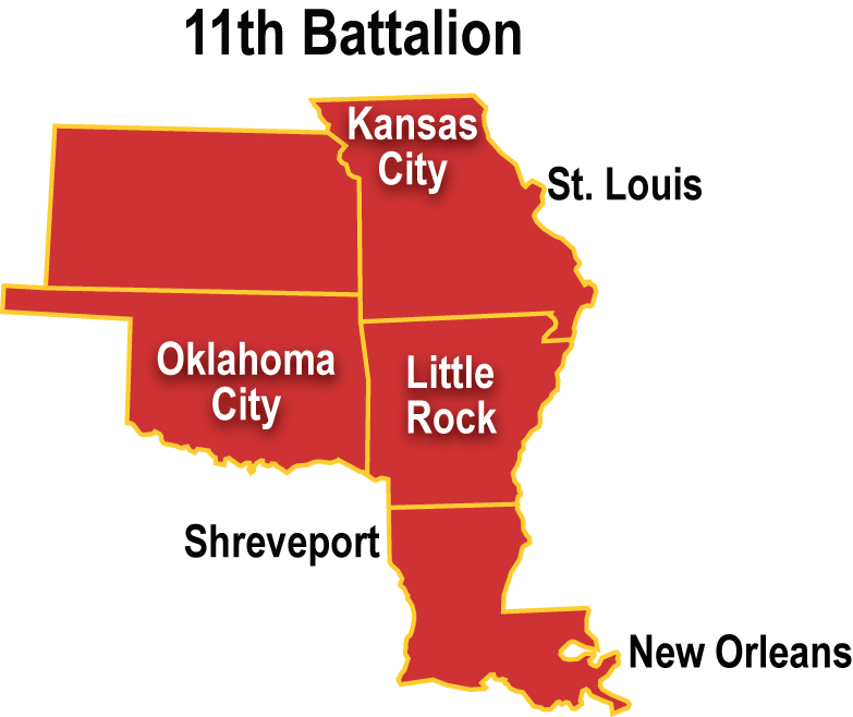 Photo of Eleventh Battalion Map