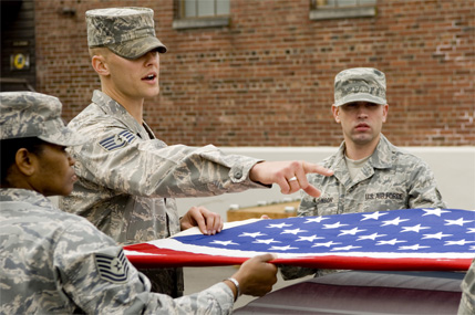 Base Honor Guard Training