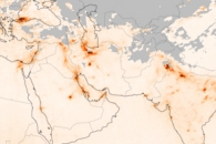 Pollution across Southwestern Asia