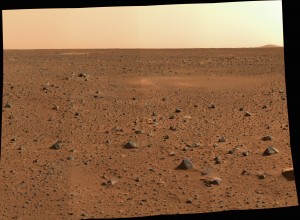 NASA Funded scientists have found that the NWA 7034 meteorite came from the surface or crust of Mars - photo taken by the Mars rover, Spirit (Photo: NASA)