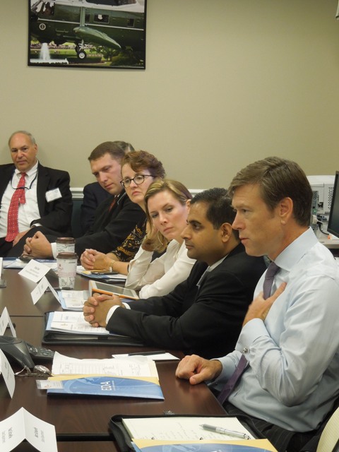 Matt Erskine, Acting Assistant Secretary for Economic Development for the U.S. Economic Development Administration (EDA), speaks to the group