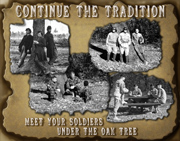 Poster: Continue the Tradition - Meet your soldiers under the oak tree