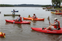 Kayakers explore Blue Marsh Lake on Get Outdoors Day in 2012. 