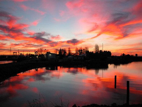 Tracy Fish Facility at Sunrise - The Tracy Fish Collection Facility (TFCF), located in the Central Valley of California near Stockton, was developed and built by Reclamation with interagency cooperation in the 1950&#8217;s as part of the Central Valley Project (CVP). The purpose of the TFCF was to protect fish entering the Delta Mendota Canal (DMC) by way of the Tracy Pumping Plant (TPP). These facilities provide multi-use water for the region of the Central Valley called the Sacramento-San Joaquin Delta, or the south delta. http://on.doi.gov/LVUHKL Photo: Rene Reyes, Reclamation