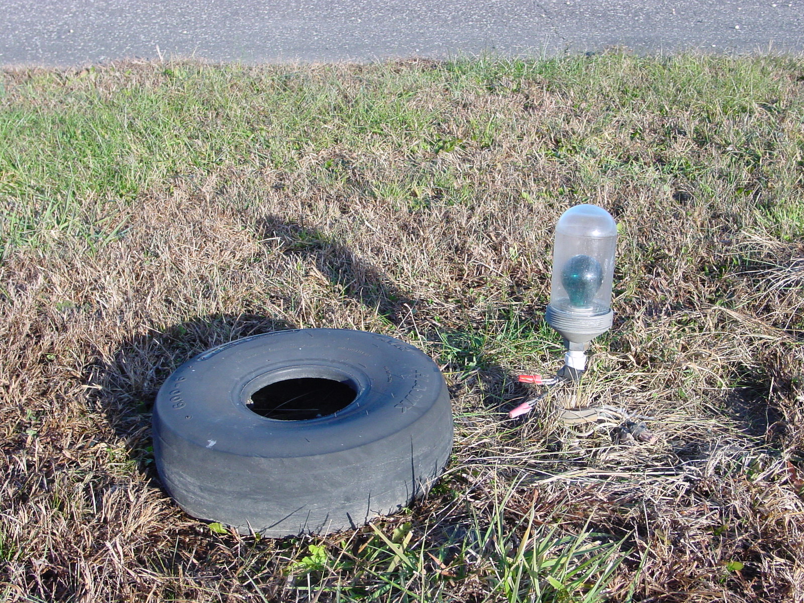 Typical hard-to-maintain taxiway light at GA airport