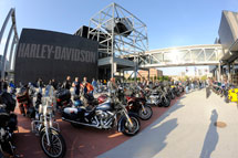 Customs officials in Bahrain denied preferential tariff treatment to Harley-Davidson motorcycles, such as the ones shown here at a recent trade event. Advocacy on behalf of the company by the International Trade Administration resolved the issues that the company was facing. (photo courtesy Harley-Davidson