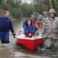 ONANCOCK, Va. — Virginia National Guard Soldiers trudged through high water and cut trees to clear a path for two rescue missions that transported seven adults and one child to safety at two locations on Cattail Road in the Mears, Va. area Oct. 30. The rescue mission took place one day after another high water transport required carrying a citizen who was unable to walk more than 200 yards through chest-high water. “I was very pleased to see our Soldiers cautiously working their way through high water and being mindful of downed power lines, but also aggressively and safely clearing a path to rescue these citizens in need,” said Command Sgt. Maj. Dennis Green, senior enlisted leader of the Virginia...