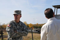 Col. (P) Robert White, the deputy commander for the Combined Arms Center 