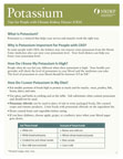 Potassium: Tips for People with Chronic Kidney Disease publication thumbnail image