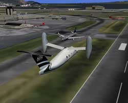 Image of the Civilian Tilt Rotor as modeled in Future Flight Central