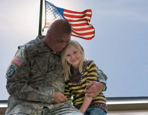 SSG (R) Shilo Harris with his daughter, Lizzie