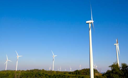photo of wind turbines