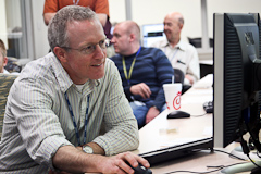 NSSL scientist in the Hazardous Weather Testbed