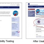 Before and After screenshot of First Fridays usability test