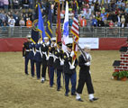 Joint Honor Guard presents colors