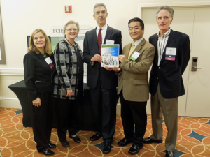 The Trade Finance Guide 3rd edition is released at the 23rd Anual Finance Credit and International Business Association Global Conference. From L-R Marta Chacon, Director, North American Operations, FCIB, Robin Schauseil, President, NACM (FCIB’s parent – National Association of Credit Management), Carlos Montoulieu, Acting DAS/Services Industries, Yuki Fujiyama, Trade Finance Specialist, OFSI/MAS/ITA, Ron Shepherd, Director, Membership & Business. Development, FCIB