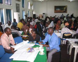 Nigerian exporters participating in a hands-on training