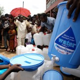 People learn how to use safe drinking water equipment