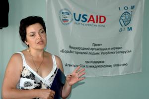 Over the past five years, 69 percent of 982 actual and potential victims of trafficking secured jobs after participating in USAID job search and job skills trainings, follow-up interning with businesses, state enterprises and non-government organizations. 