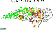 Current streamflow conditions map.