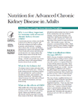 Nutrition for Advanced Chronic Kidney Disease in Adults publication thumbnail image