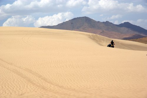 Sand lovers near Winnemucca bring their off-highway vehicles to the Winnemucca Sand Dunes, a small but scenic playground with no trails but plenty of open riding. Camping is also an option.These dunes are located approximately 10 miles north of Winnemucca, Nevada off U.S. 95. Photo: Bureau of Land Management 