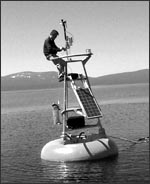 Calibration bouy on Lake Tahoe