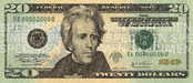 Front of $20 Note - Image