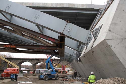 Pawtucket River Bridge Construction - Nov 2012