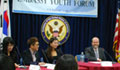 34th Embassy Youth Forum - Real People Talking about Student Visas to the U.S. with Minister-Counselor for Consular Affairs (Consul General) Paul L. Boyd, NIV Chief Linda Daetwyler, and Consular Officer Christian Yun of the U.S. Embassy Seoul   