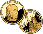 2009 John Tyler Presidential $1 Proof Coin