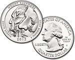 2013 Mount Rushmore Uncirculated Quarter