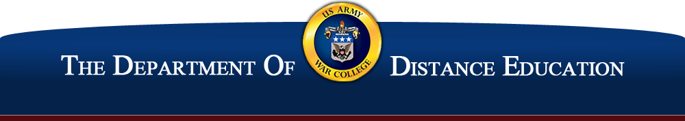 Header of the Website with the U.S. Army War College Seal in the Center