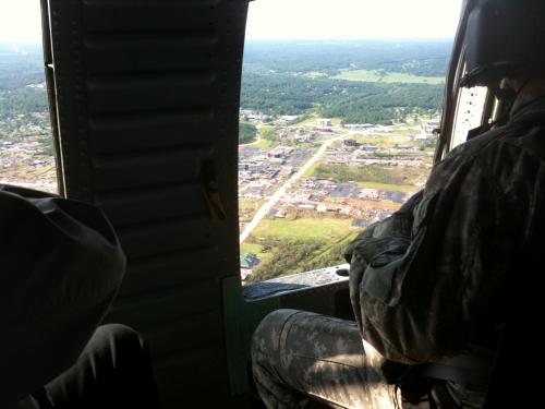 Billy tours Joplin by helicopter after the tornado