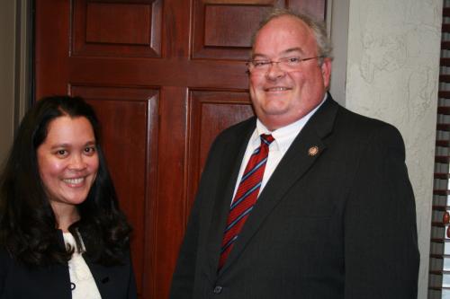 (Spring 2012, Springfield) Maria Peacock is from Springfield, Missouri, and is joyfully married to Joel Derek Peacock.  Maria is also an Attorney and is very grateful to be interning for Congressman Long.