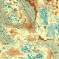 Habitat maps displaying relative quality of habitat for golden eagle nest sites.