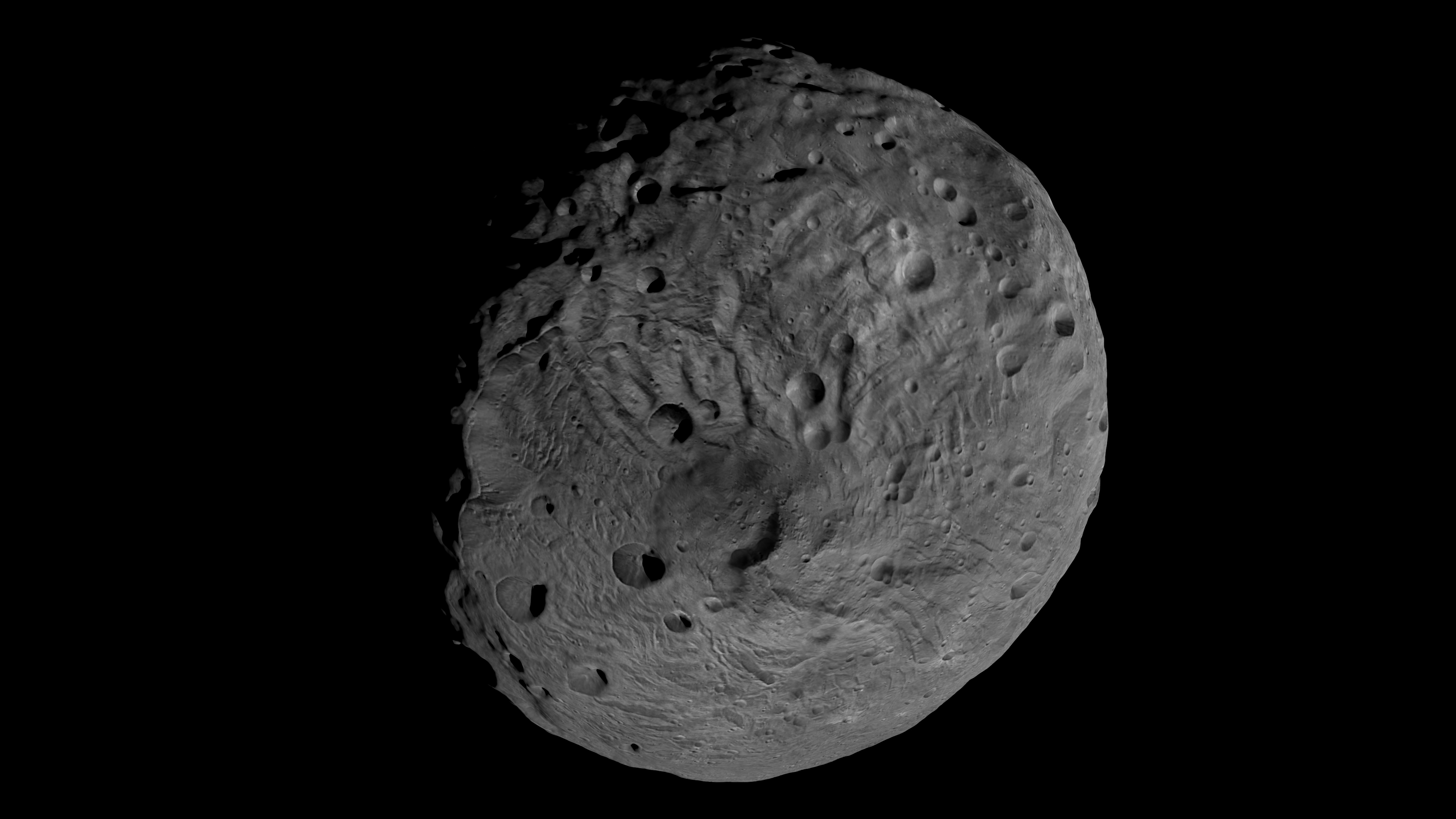 Image of the giant asteroid Vesta by Dawn