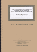 cover for 'Sustaining Community Health Services Over Time: Models from the Rural Health Outreach Grant Program: Working Paper #55
'